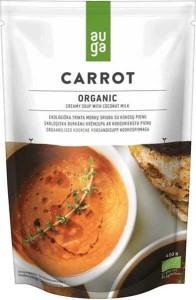 Zupa krem z marchwi z mlekiem kokosowym BIO 400 g Auga